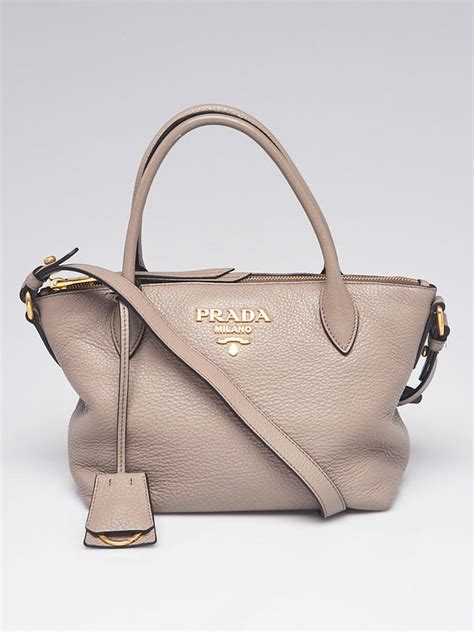 prada argilla vitello daino leather|PRADA Vitello Daino Shopping Tote Gray Argilla Soft Leather.